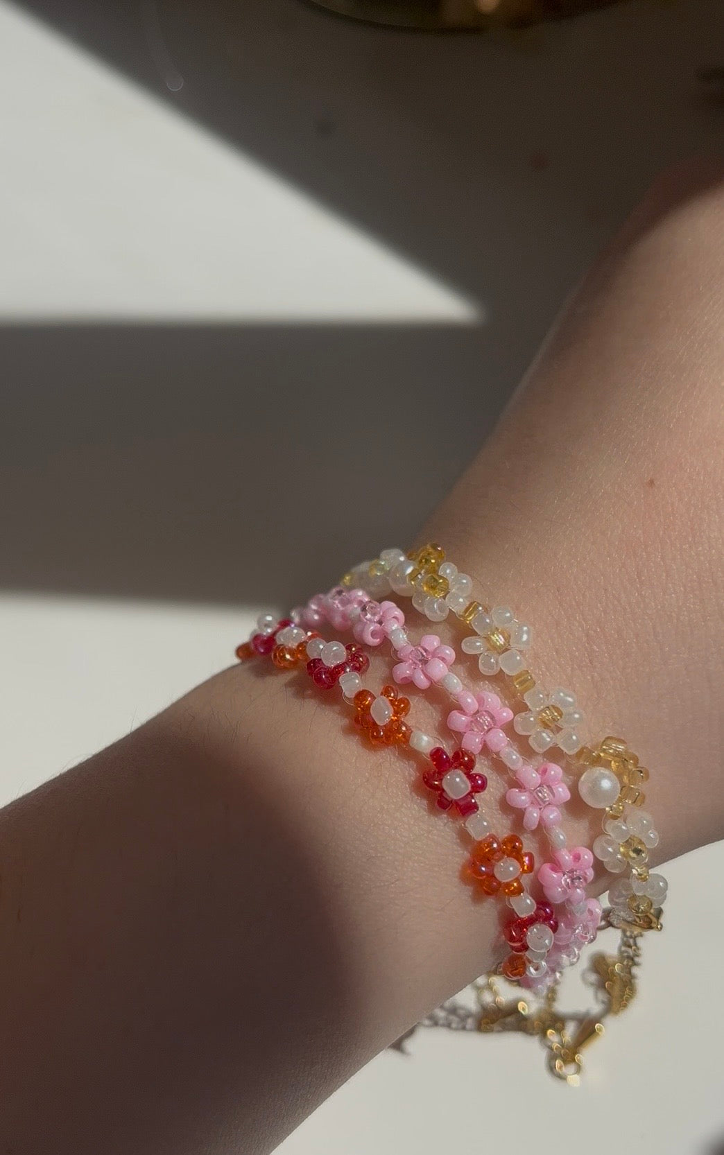 Pulseras florales