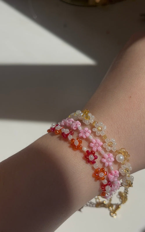 Pulseras florales